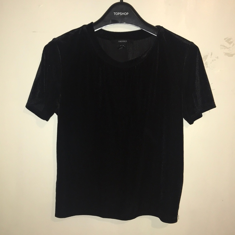 Black Velvety Shirt